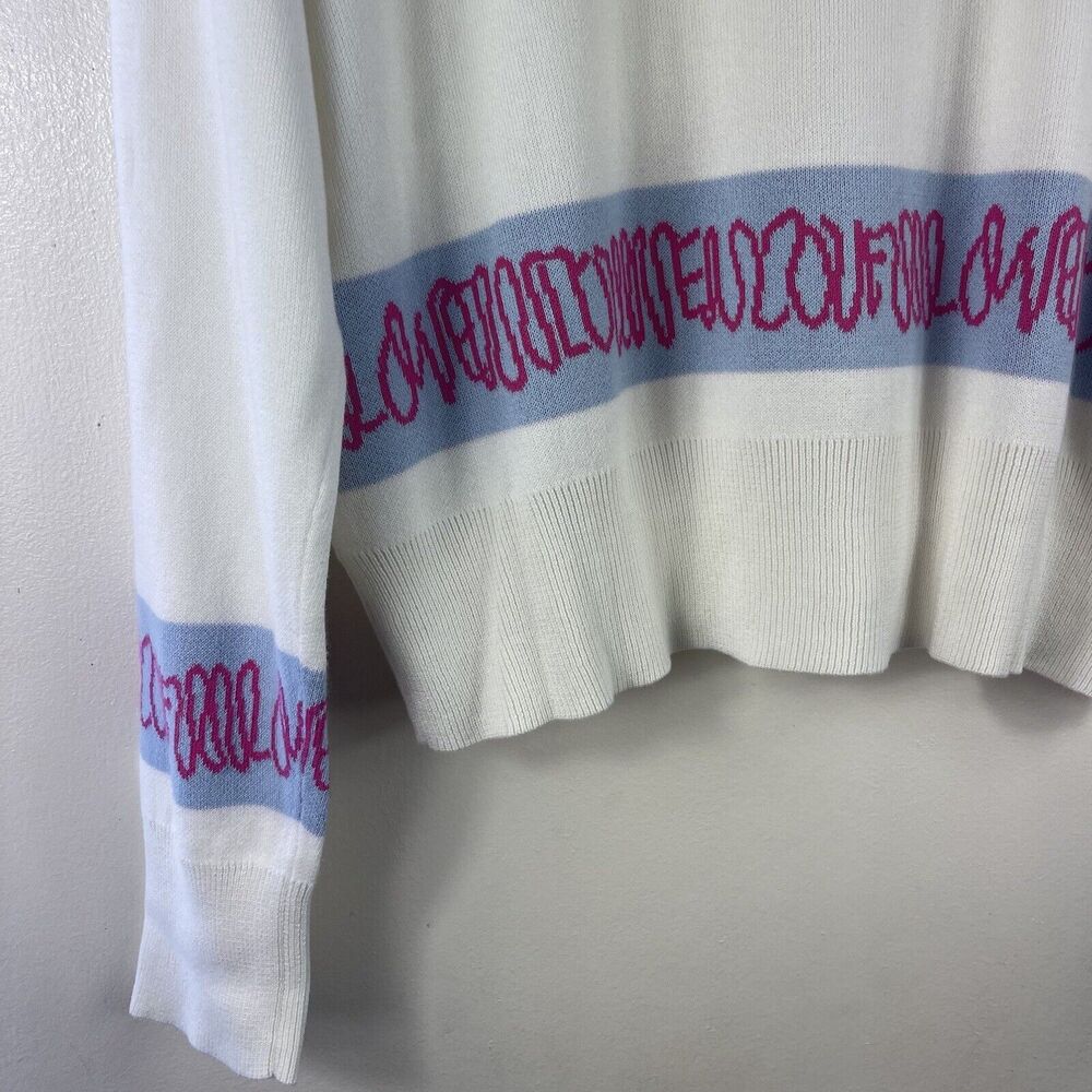 Kerri‎ Rosenthal Liv Cardi Love Actually Sweater Cardigan Oatmilk Women Size L - Picture 14 of 16
